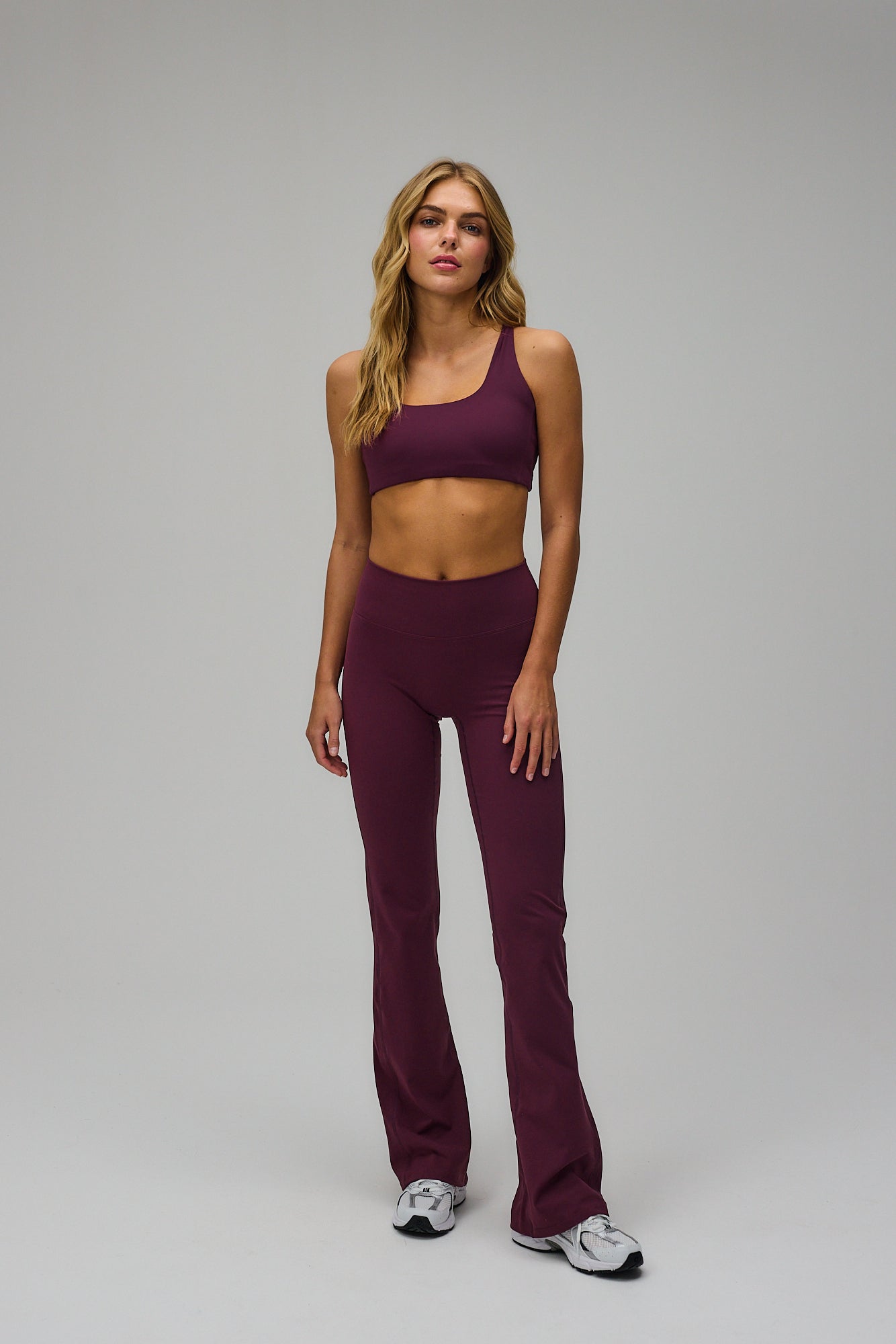 Flare Yoga Pants - Deep Plum | Exercere