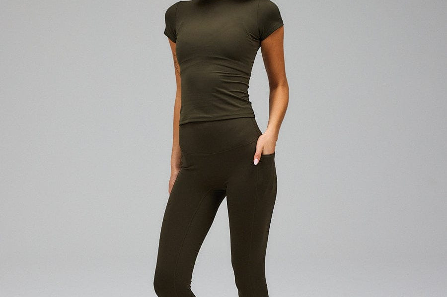Exercere Tops Neaty Tee - Forrest Green