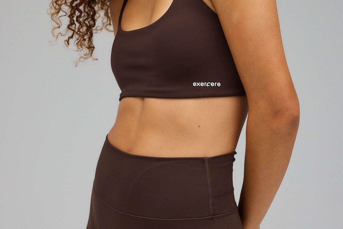 Exercere Sports Bras Sculpt Bra - Pecan Brown