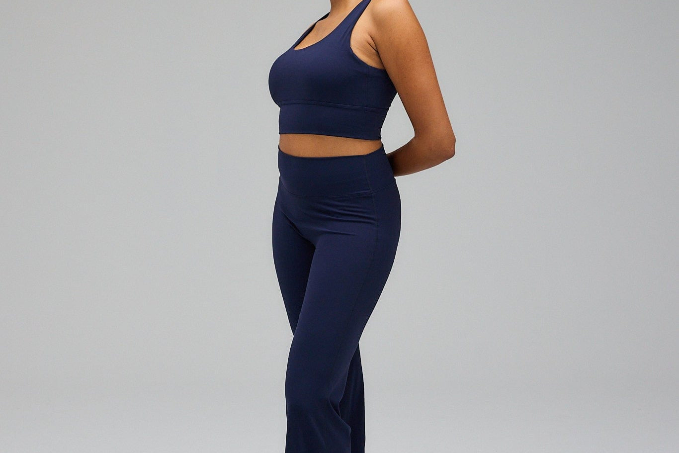 Exercere Tights Flare Yoga Pants - Navy