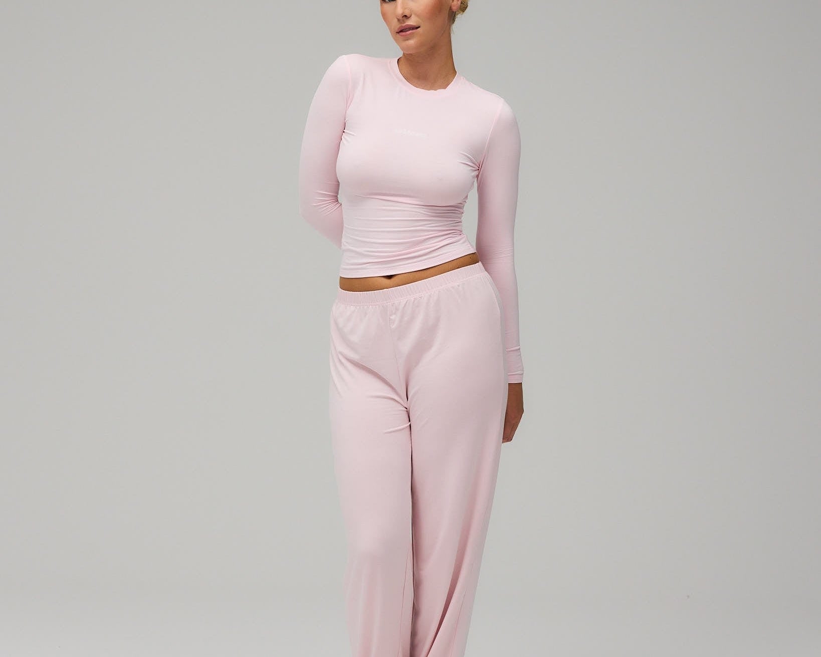 Exercere Blouses Jersey Long Sleeve - Soft Pink