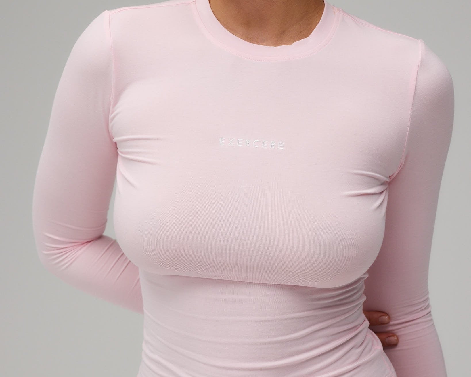 Exercere Blouses Jersey Long Sleeve - Soft Pink