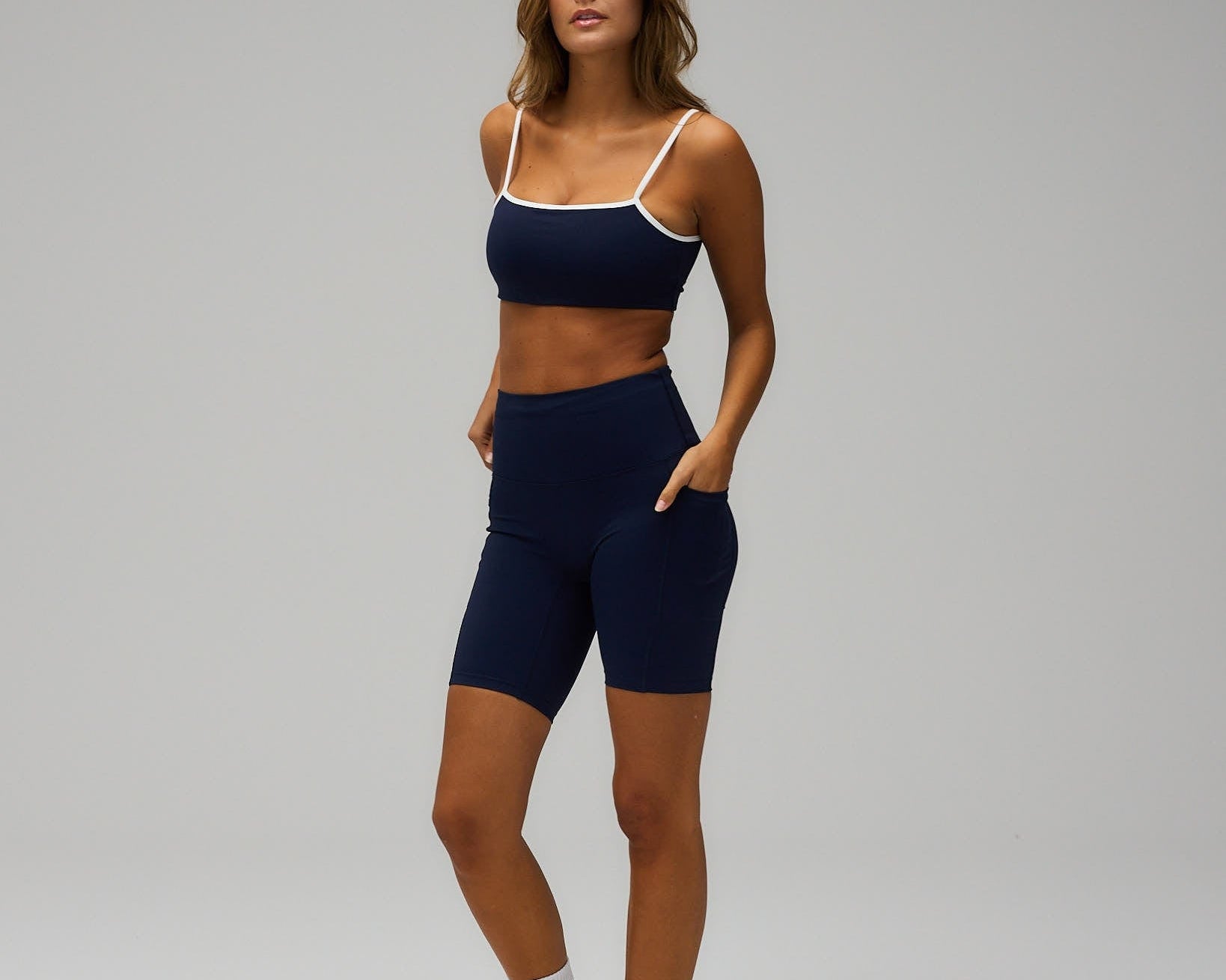 Exercere Shorts Active Pocket Shorts - Navy