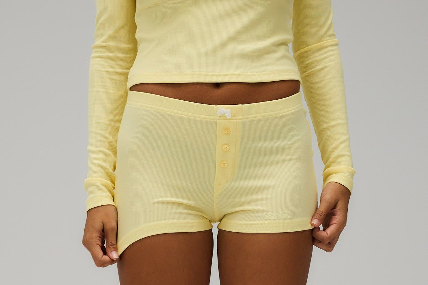 Exercere Rib Night Shorts Rib Night Shorts - Banana