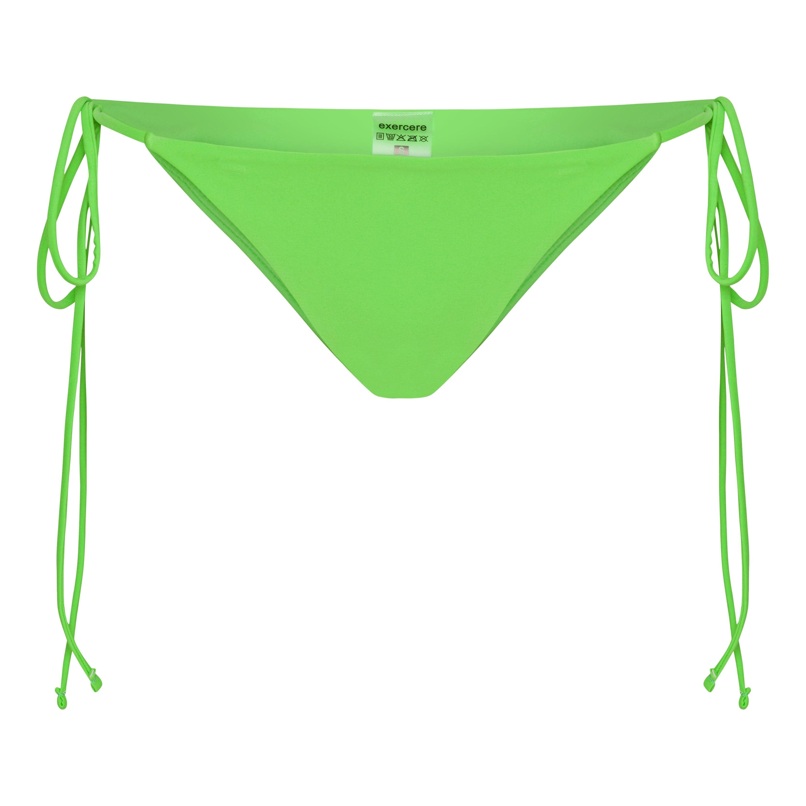 Exercere Bikini Bottom Tie Strap Bikini Bottom - Lime