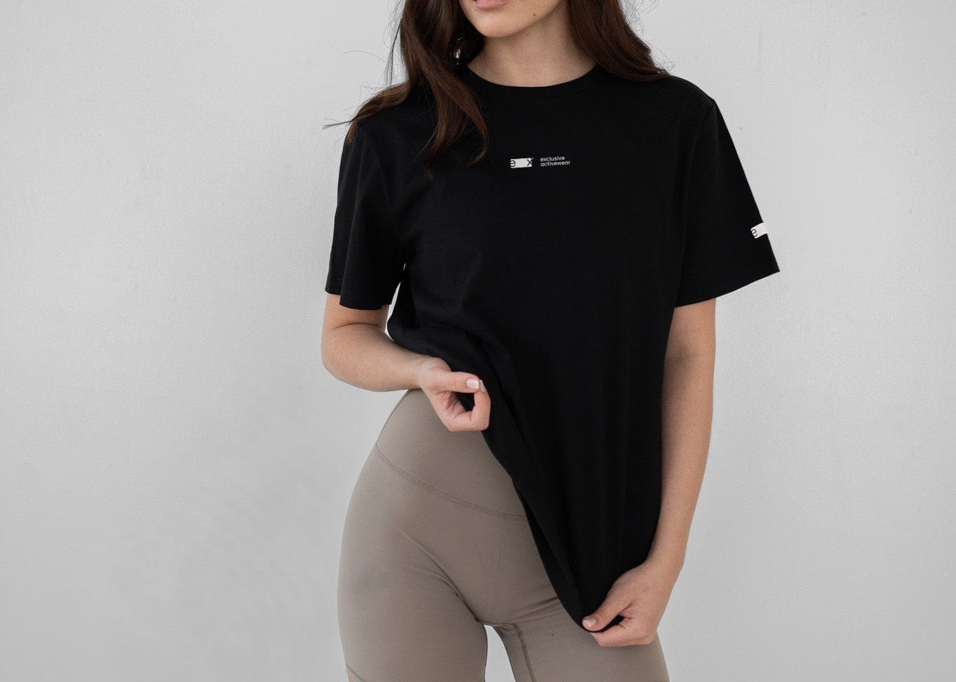 Exercere Tops Oversize Tee - Black Logo