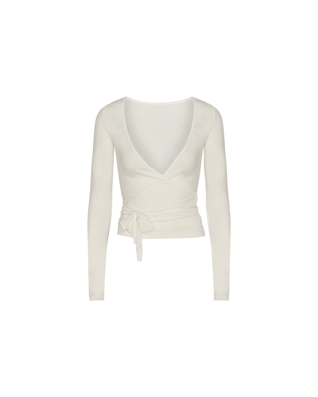 Exercere Blouses Ballet Wrap Blouse - White