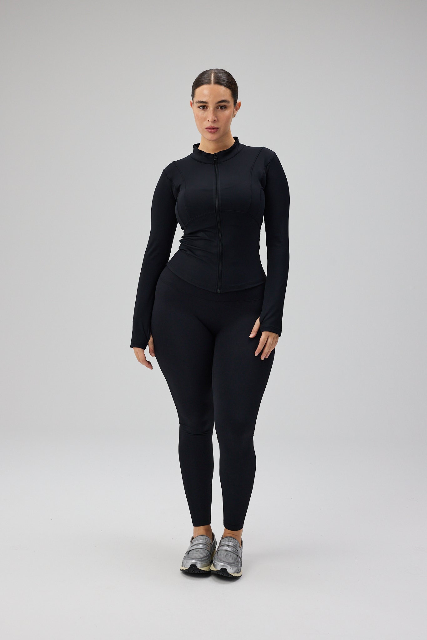 Hyper Zip Blouse - Black | Exercere