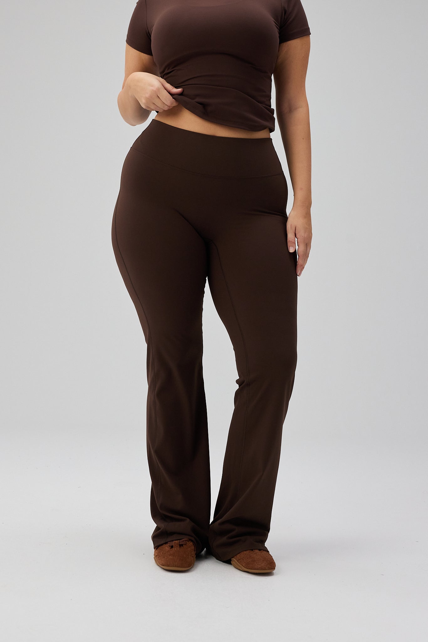 Flare Pants - Pecan Brown | Exercere Flare Pants - Pecan Brown | Exercere