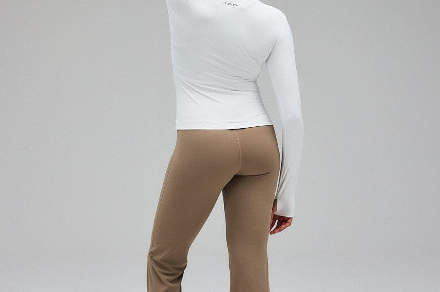 Exercere Tops Neaty Long Sleeve - White