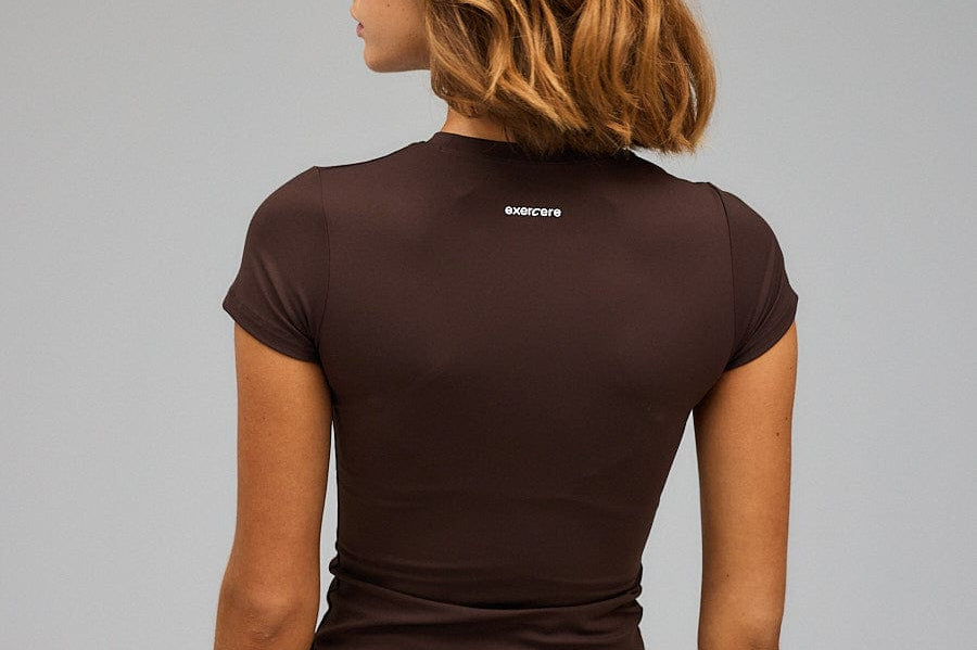 Exercere Tops Neaty Tee - Pecan Brown