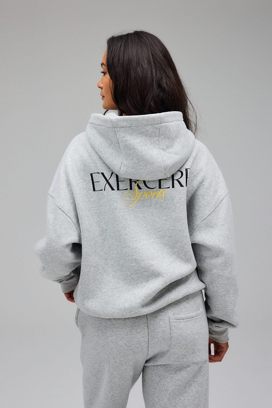 Exercere Blouses Hoodie - Grey Melange