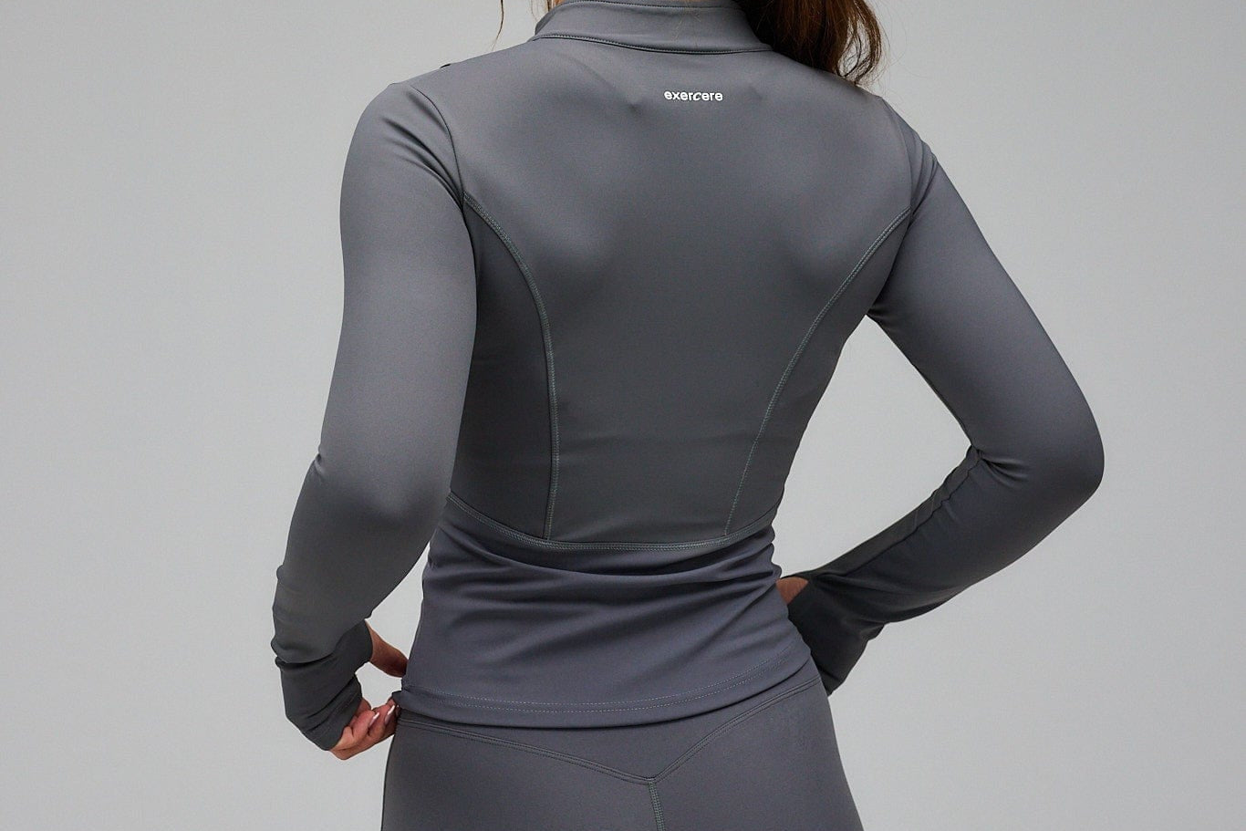 Exercere Blouses Hyper Zip Blouse - Space Grey