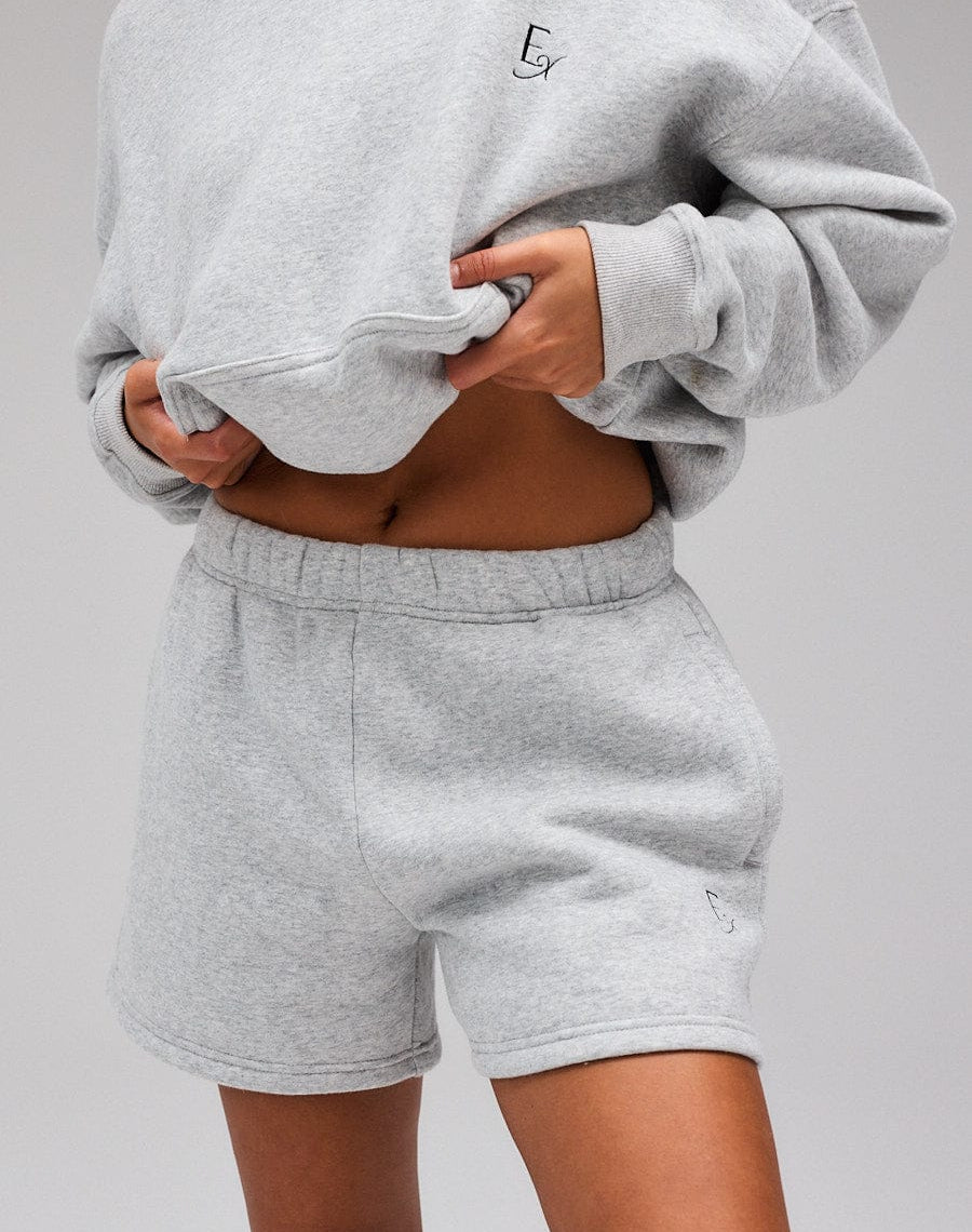 Exercere Sweat Sweat Shorts - Grey Melange