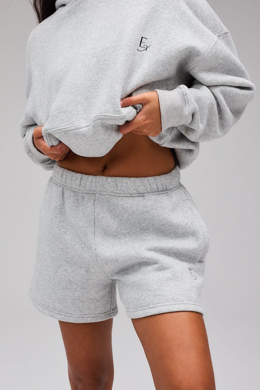 Exercere Sweat Sweat Shorts - Grey Melange
