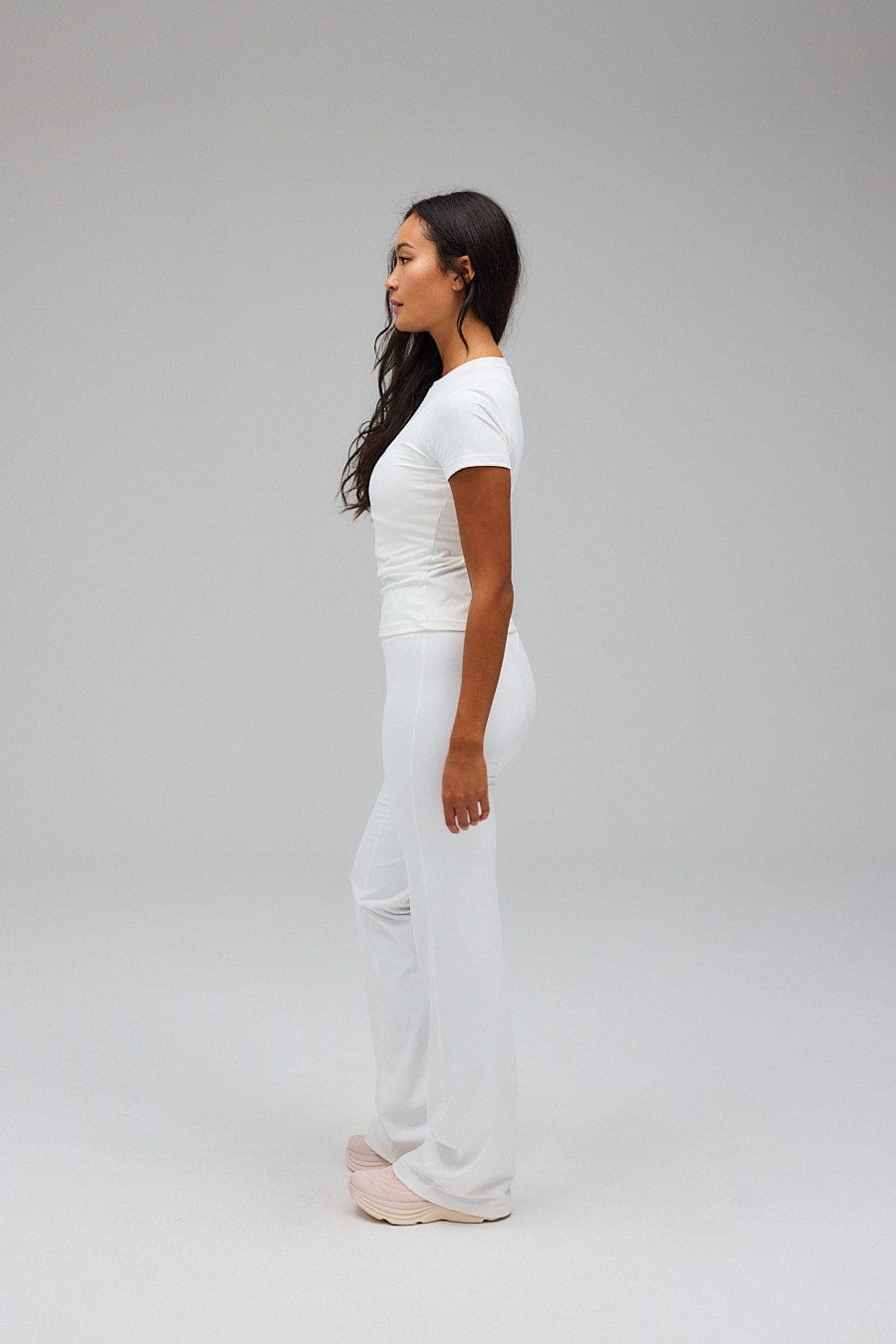 Flare Pants White - Size XXS - Women's Activewear Tights - Exercere Flare Pants White - Size XXS - Women's Activewear Tights - Exercere