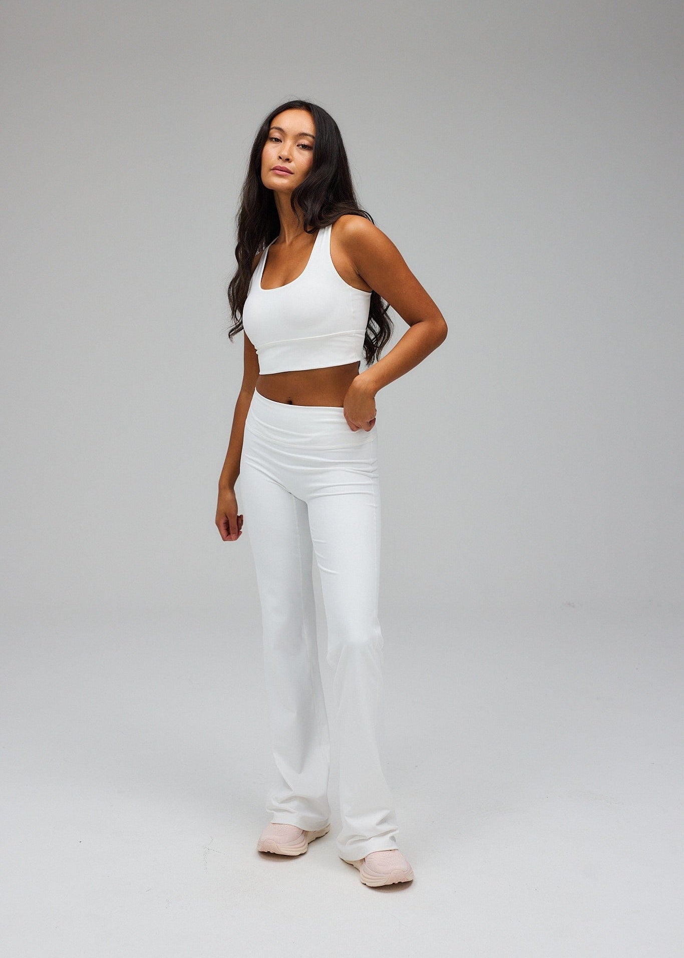 Flare Pants - White | Exercere Flare Pants - White | Exercere