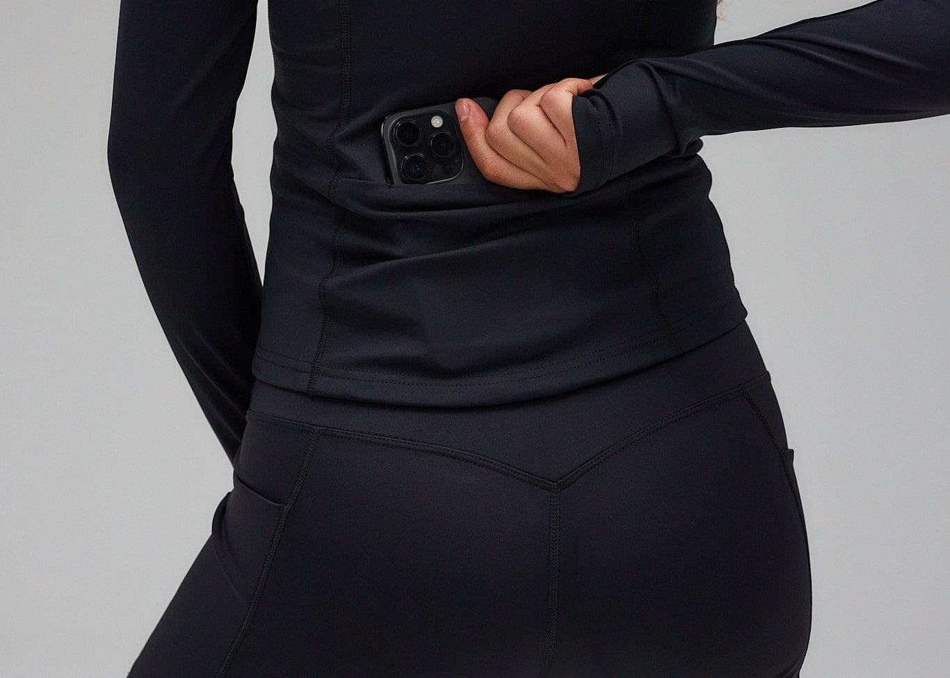 Exercere Blouses Active Zip Blouse - Black