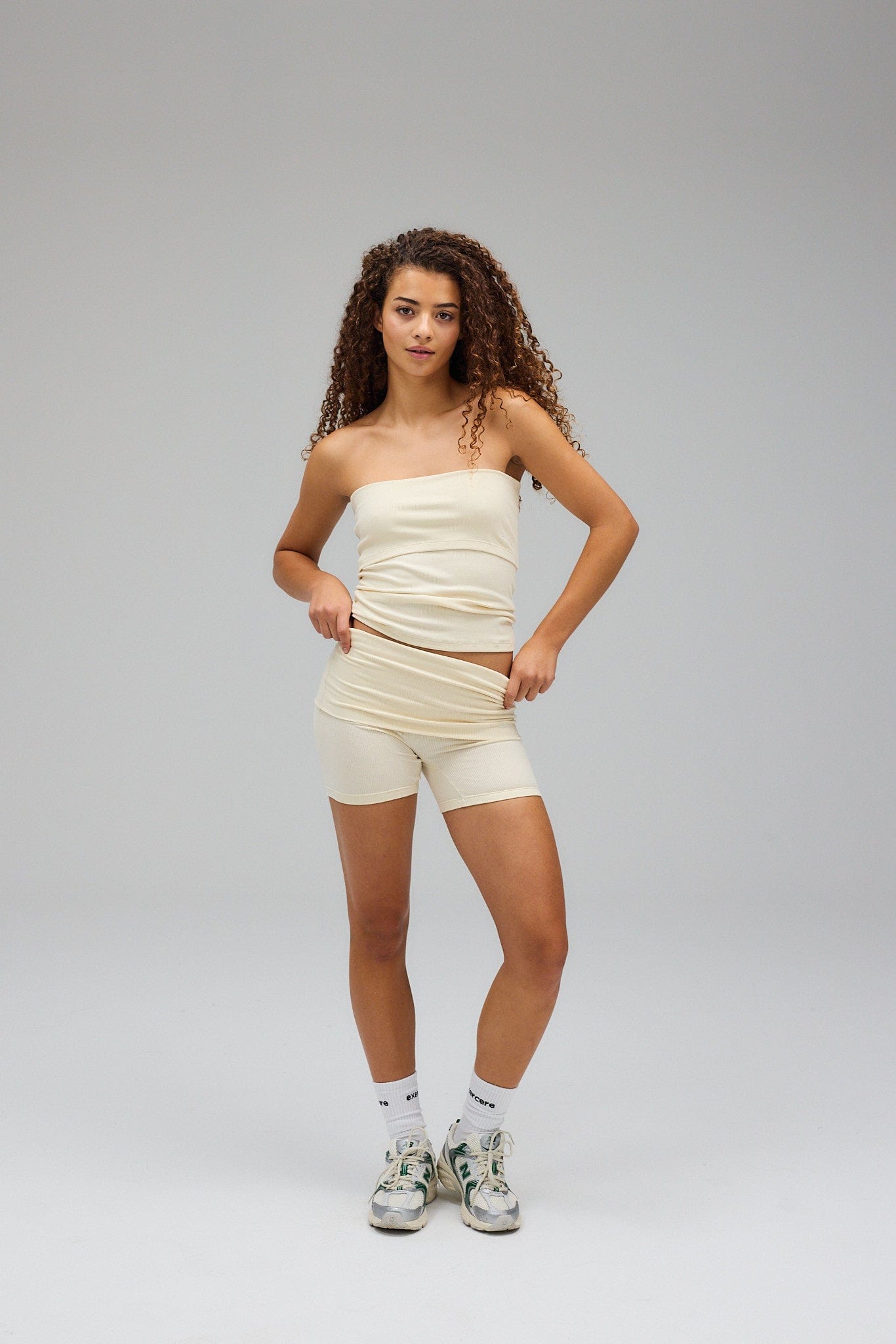 Rib Fold Over Shorts – Exercere International