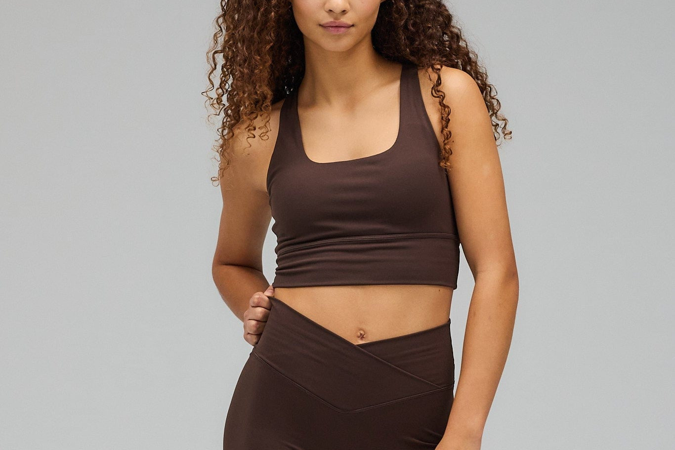 Exercere Tights Wrap Tights - Pecan Brown