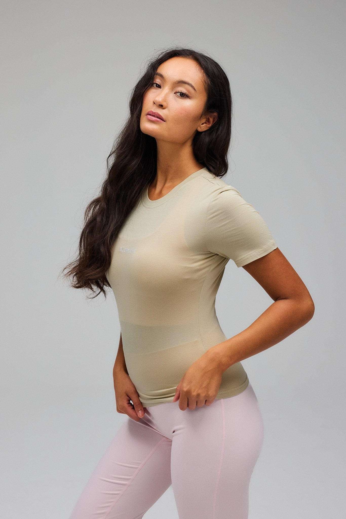 Exercere Tops Jersey T-shirt - Latte Beige