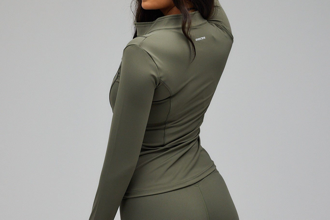Exercere Blouses Hyper Zip Blouse - Olive Green