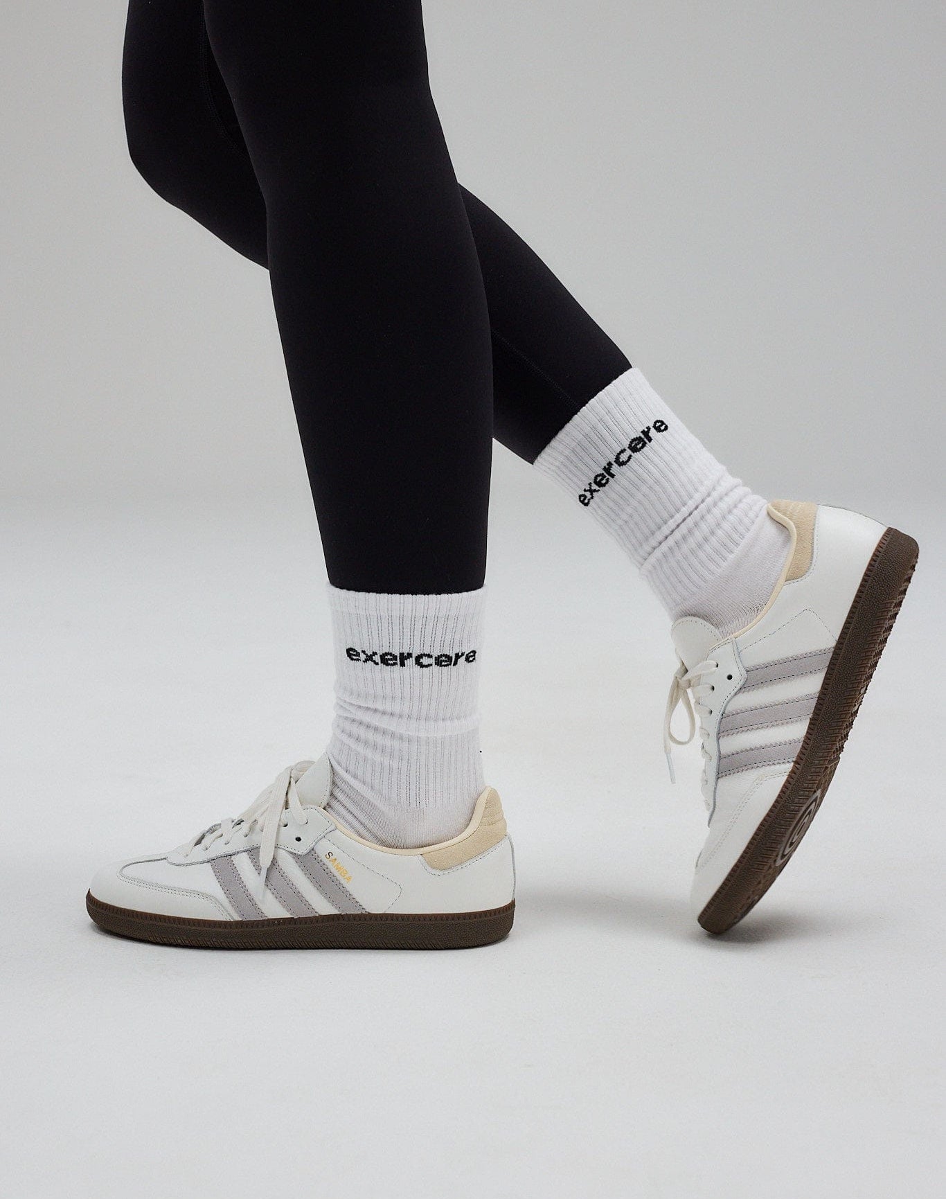 Exercere Socks One Size Logo Socks - White