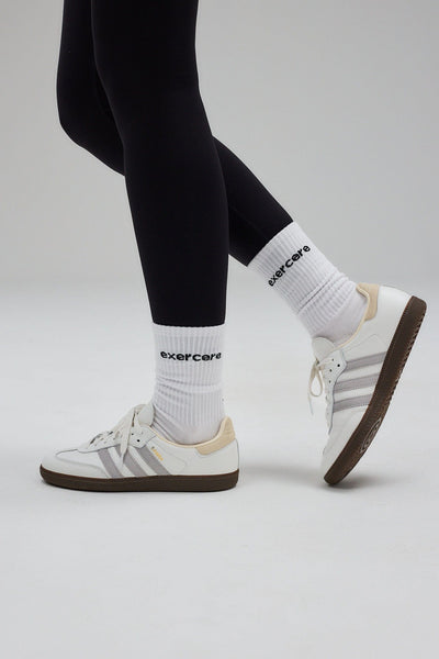 Logo Socks White - One Size - Women's Activewear Socks