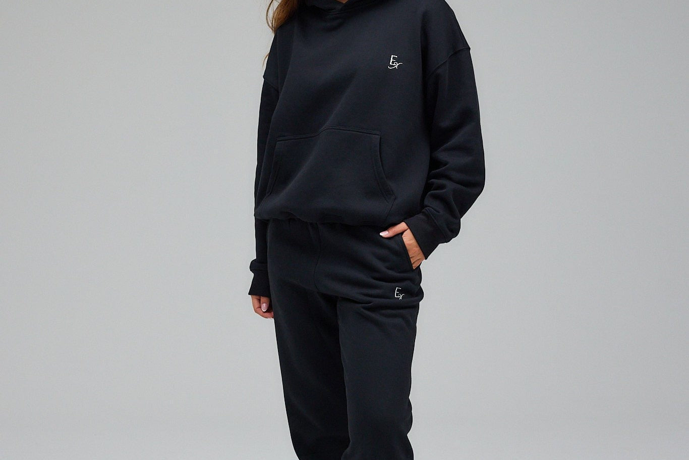 Exercere Blouses Hoodie - Black