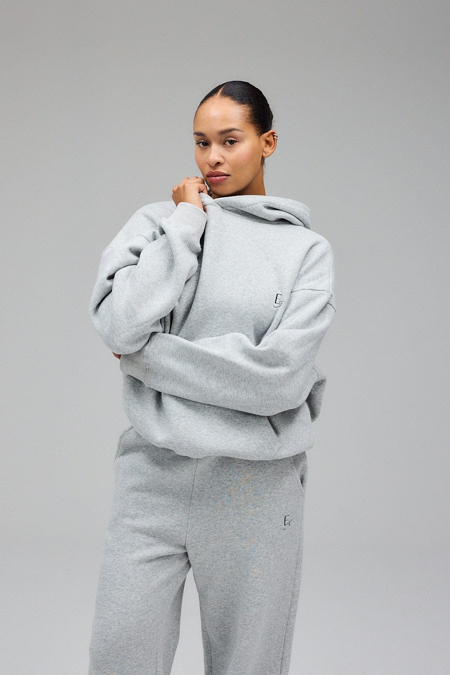 Exercere Blouses Hoodie - Grey Melange
