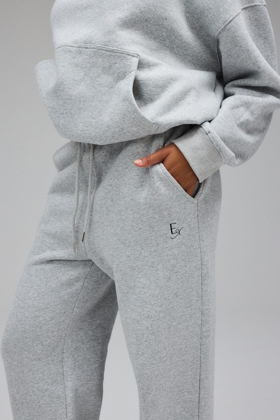 Exercere Sweat Wide Sweatpants - Grey Melange