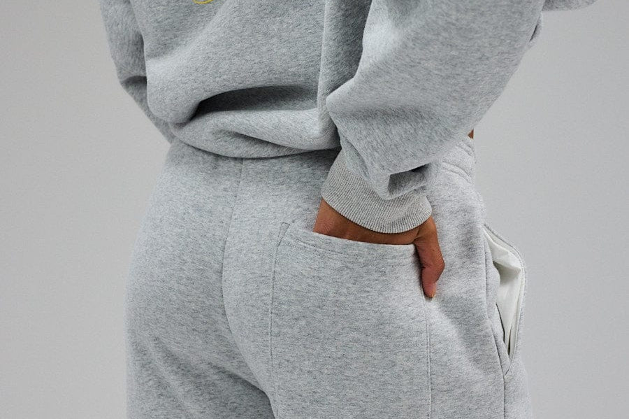 Exercere Sweat Wide Sweatpants - Grey Melange