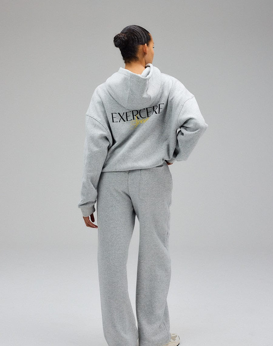 Exercere Sweat Wide Sweatpants - Grey Melange