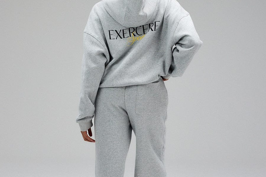Exercere Sweat Wide Sweatpants - Grey Melange