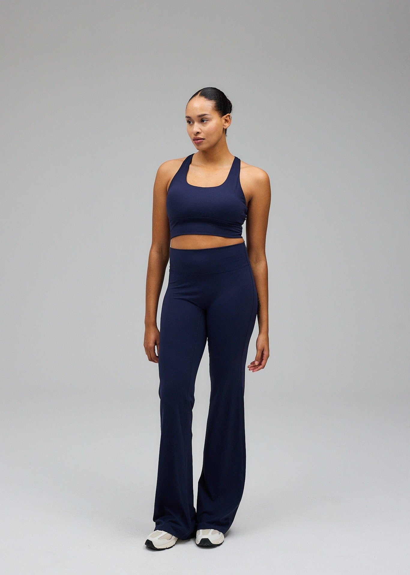 Flare Pants Navy - Size M - Women's Activewear Tights - Exercere Flare Pants Navy - Size M - Women's Activewear Tights - Exercere