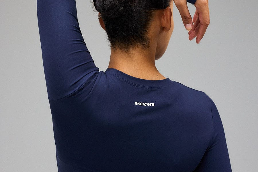Exercere Tops Neaty Long Sleeve - Navy