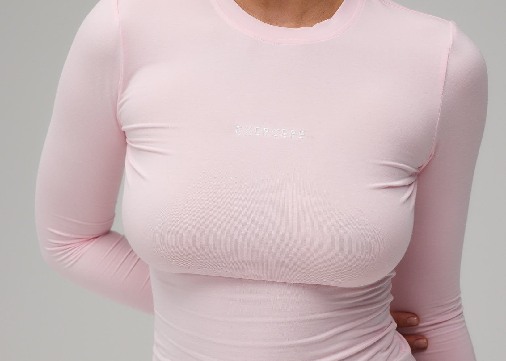 Exercere Blouses Jersey Long Sleeve - Soft Pink