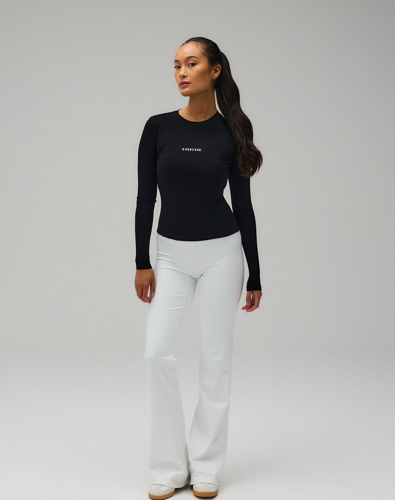 Exercere Tights Flare Yoga Pants - White