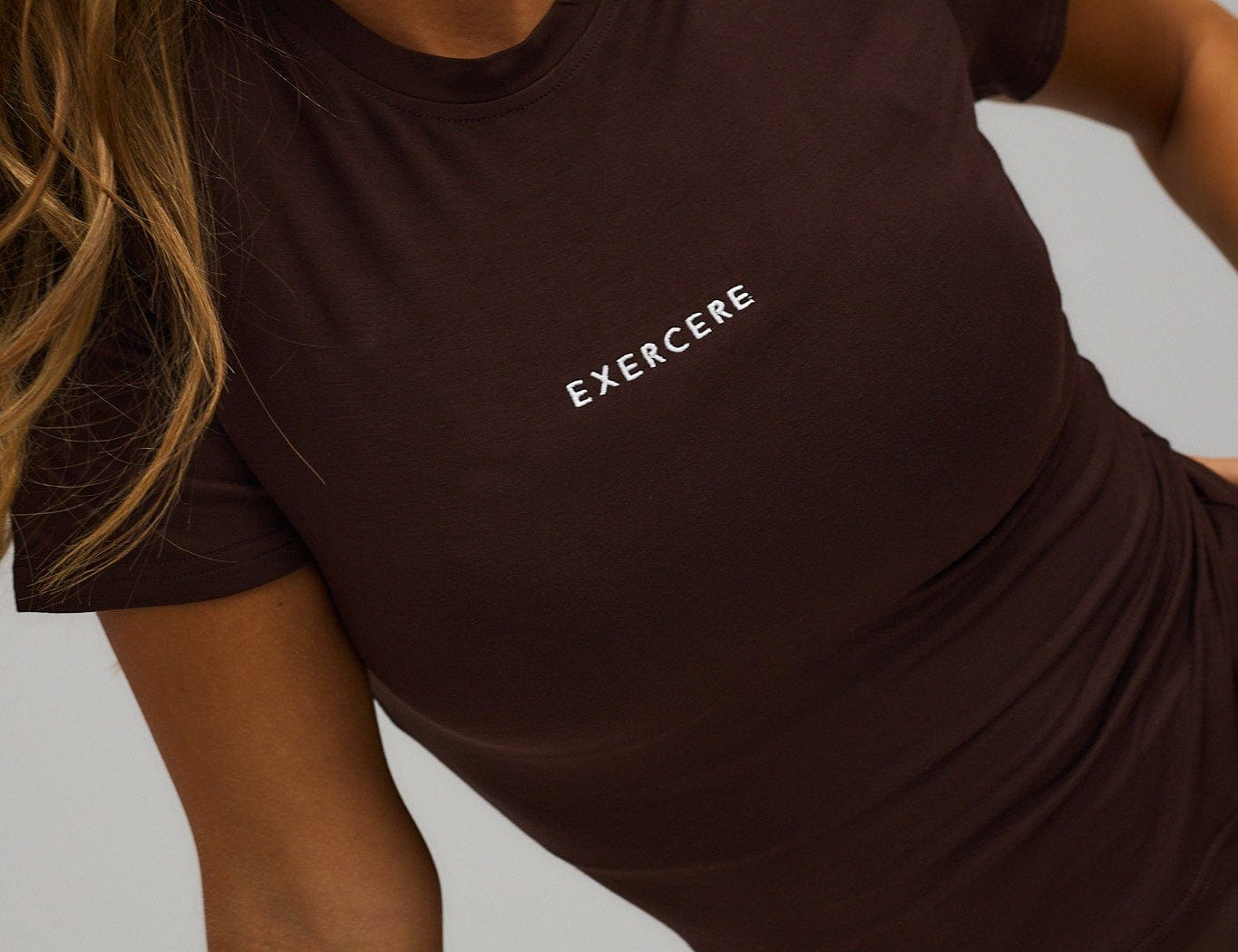Exercere Tops Jersey T-shirt - Coffee