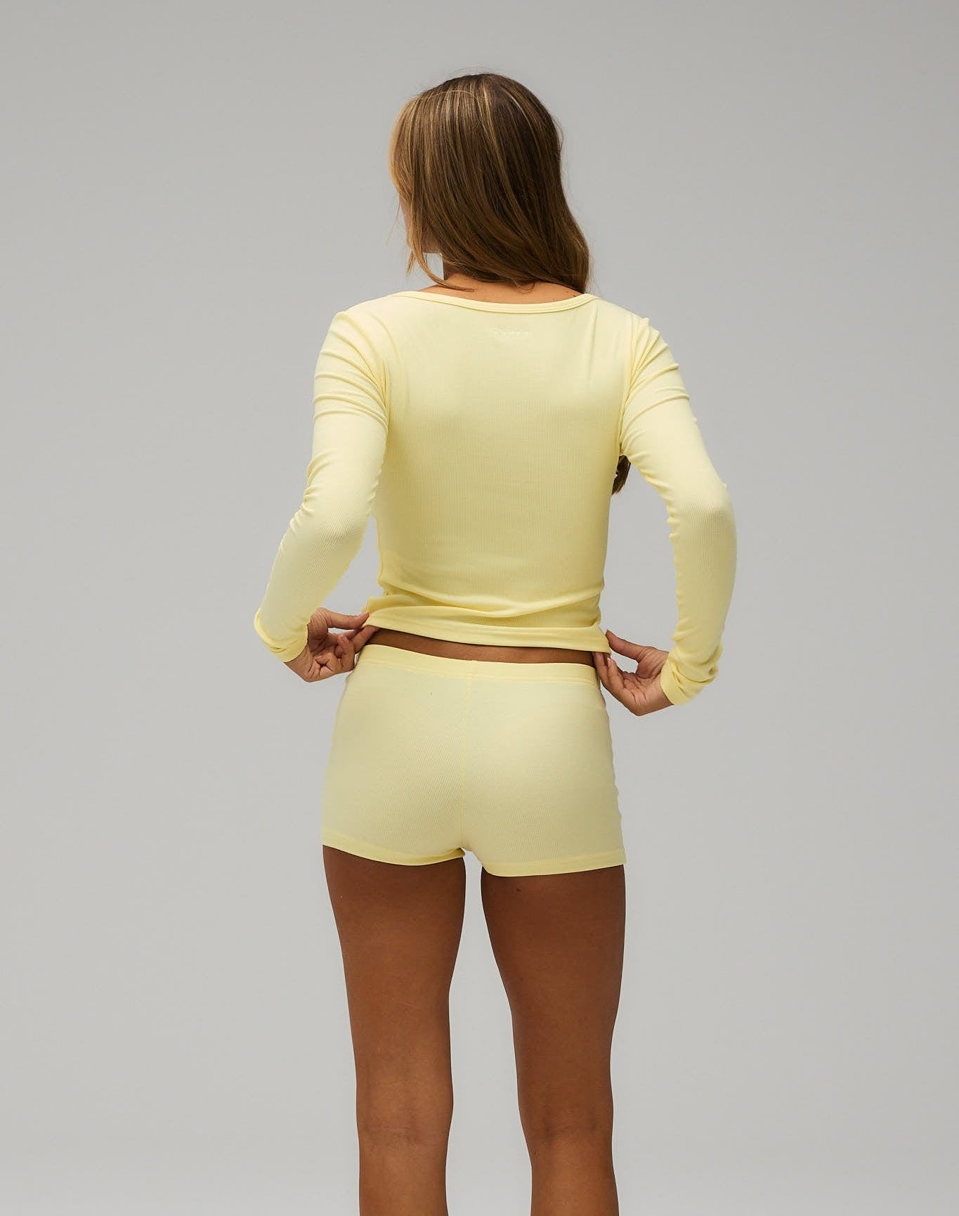 Exercere Rib Long Sleeve Rib Long Sleeve - Banana