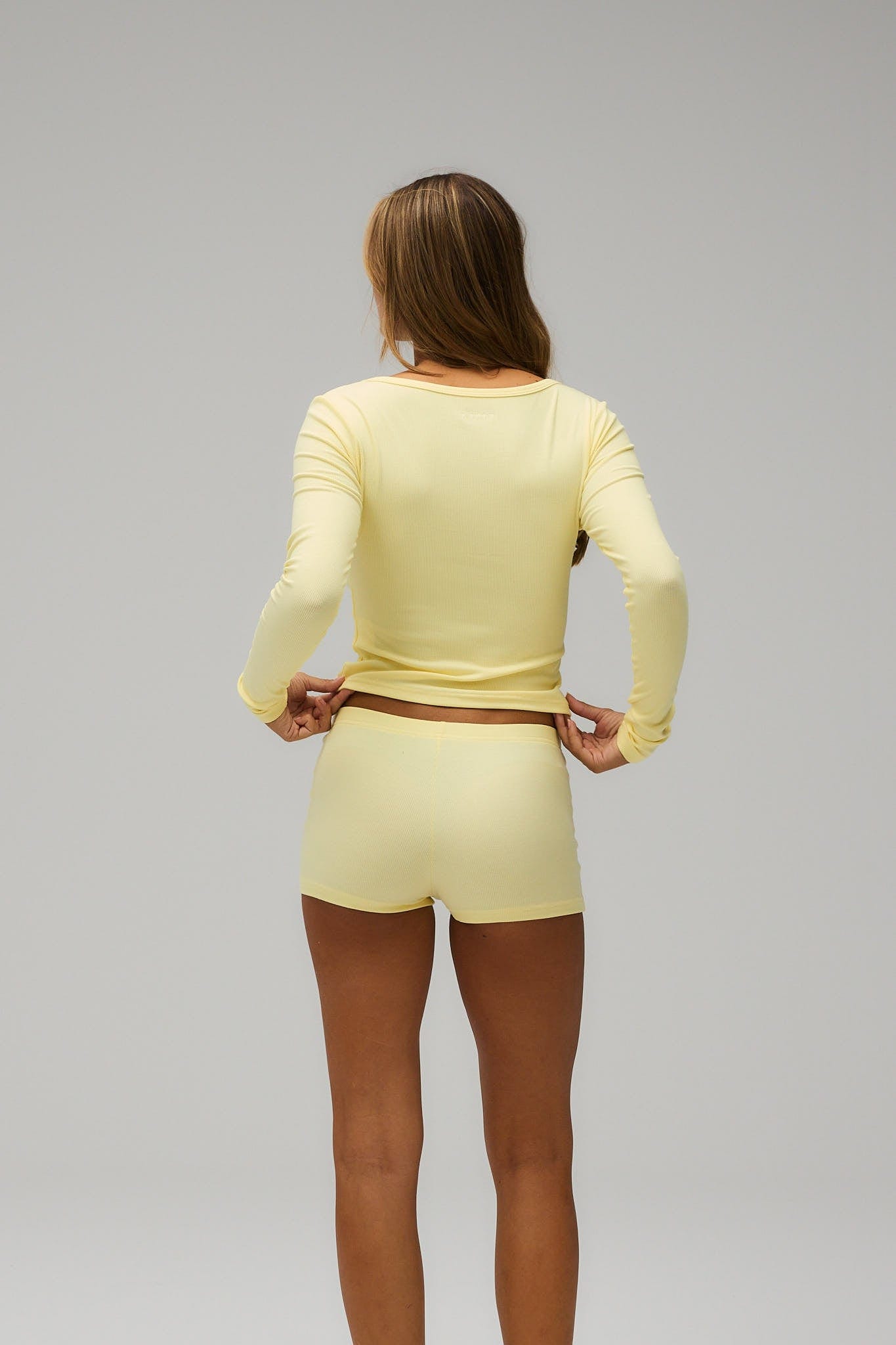 Exercere Rib Long Sleeve Rib Long Sleeve - Banana
