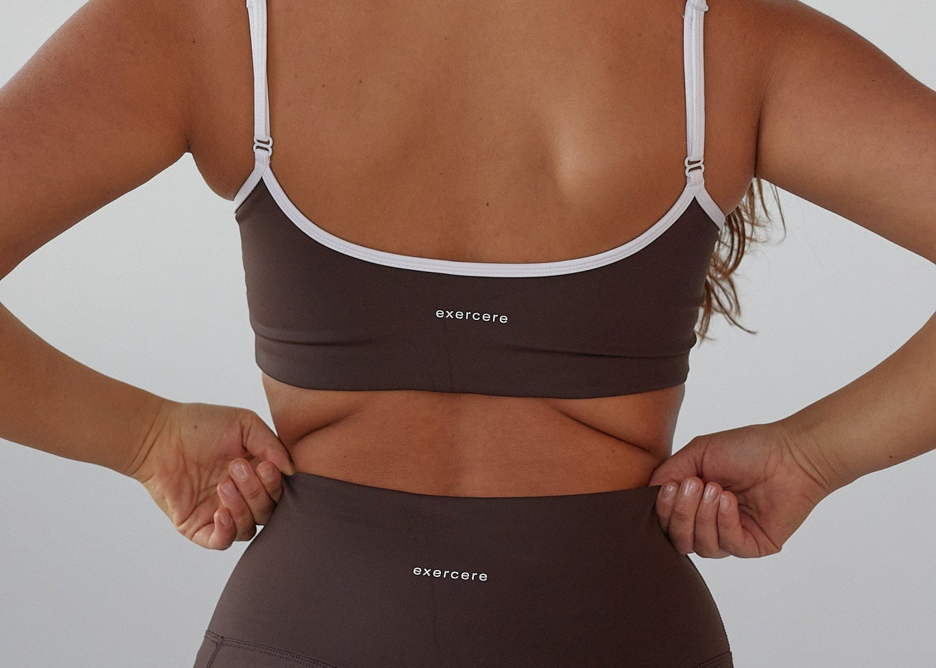 Exercere Sports Bras Active Pixi Bra - Pecan Brown