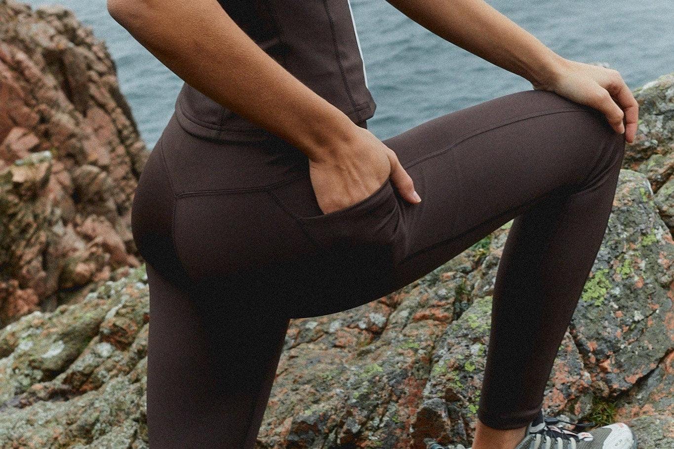 Exercere Tights Active Pocket Tights - Pecan Brown