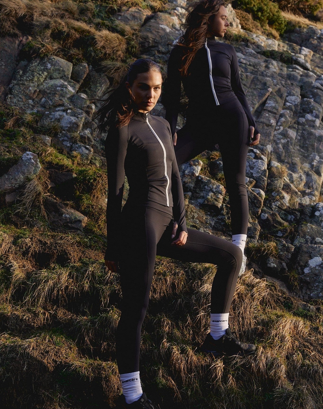 Exercere Blouses Active Zip Blouse - Black