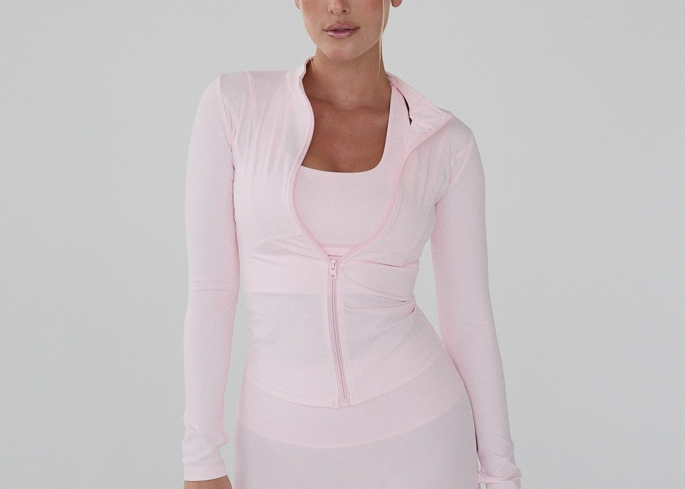 Exercere Blouses Hyper Zip Blouse - Soft Pink