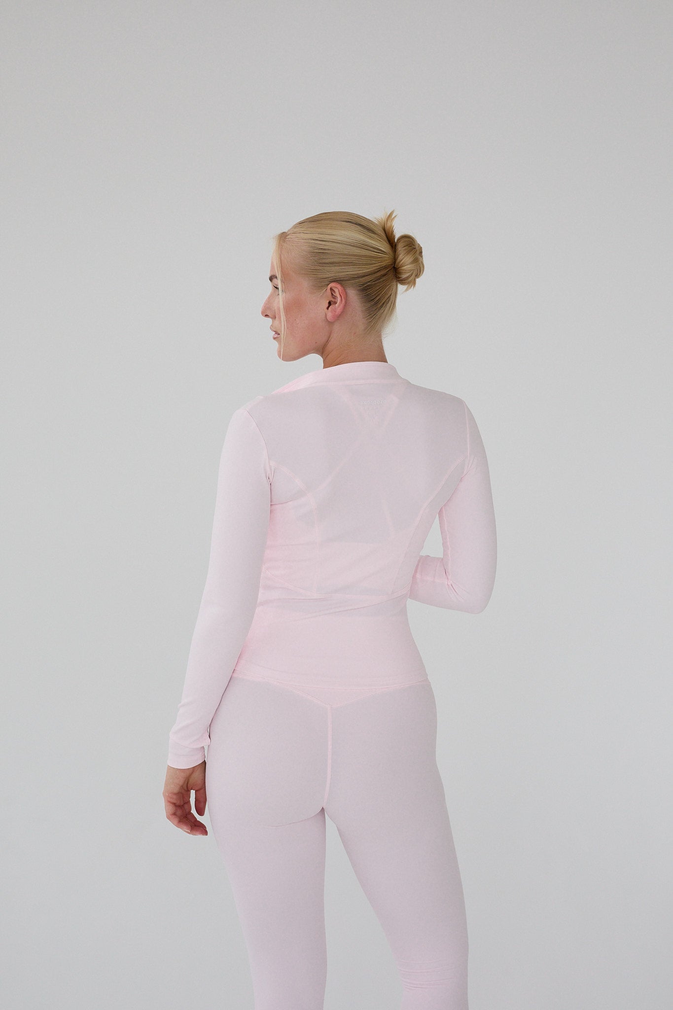 pink zip blouse