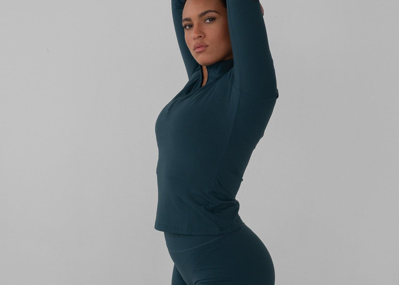 Exercere Blouses Sculpt Long Sleeve - Sea Green