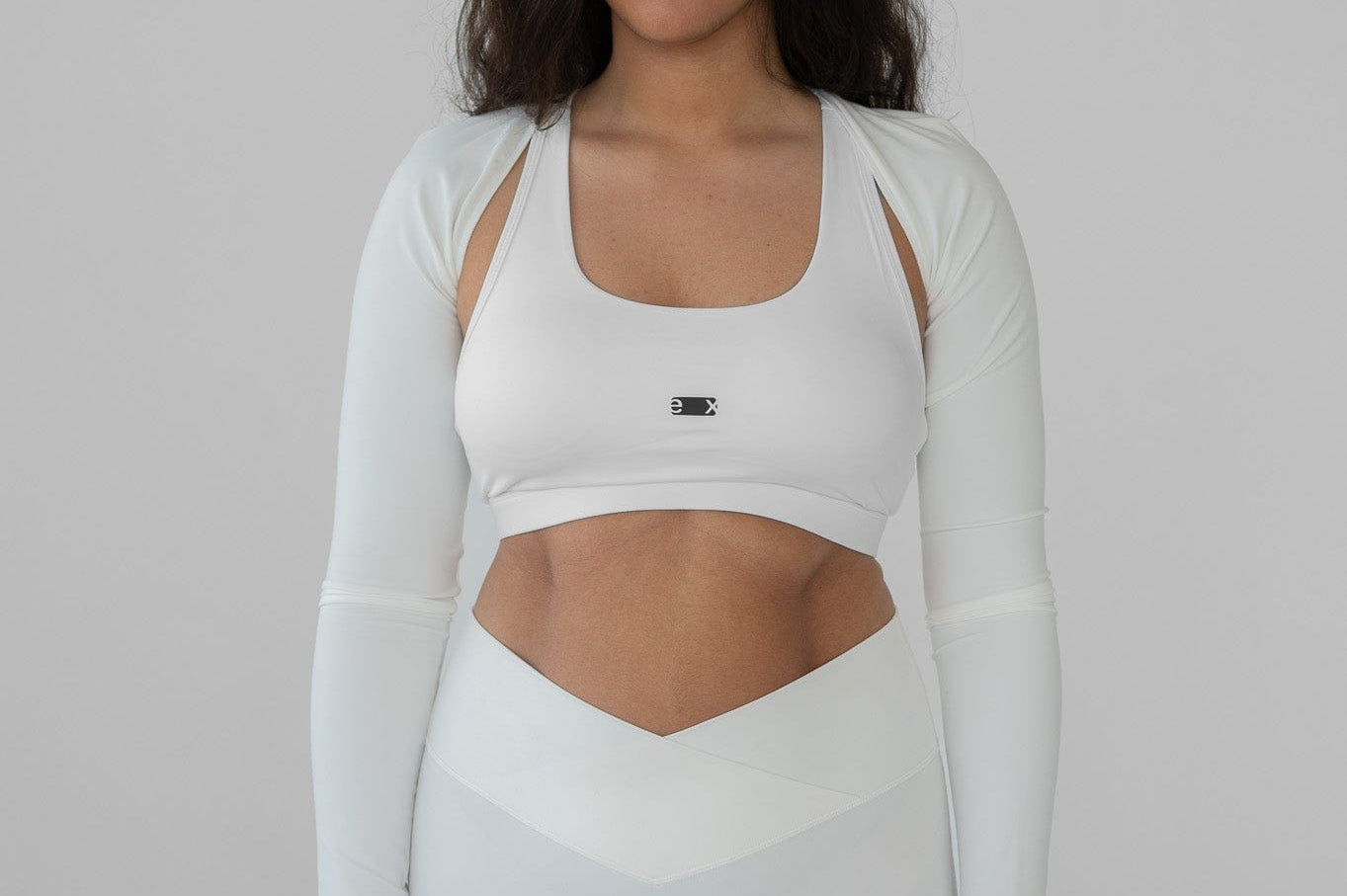 Exercere Blouses Cropped Bolero - White