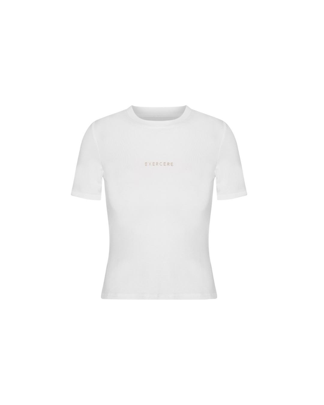 Exercere Tops Jersey T-shirt - Crystal White