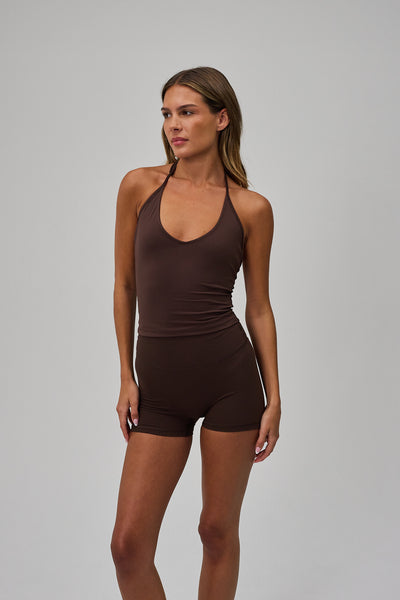 トップス barbell object bo ns top BROWN 25SS Neaty Muse Tank Top - Pecan Brown | Exercere